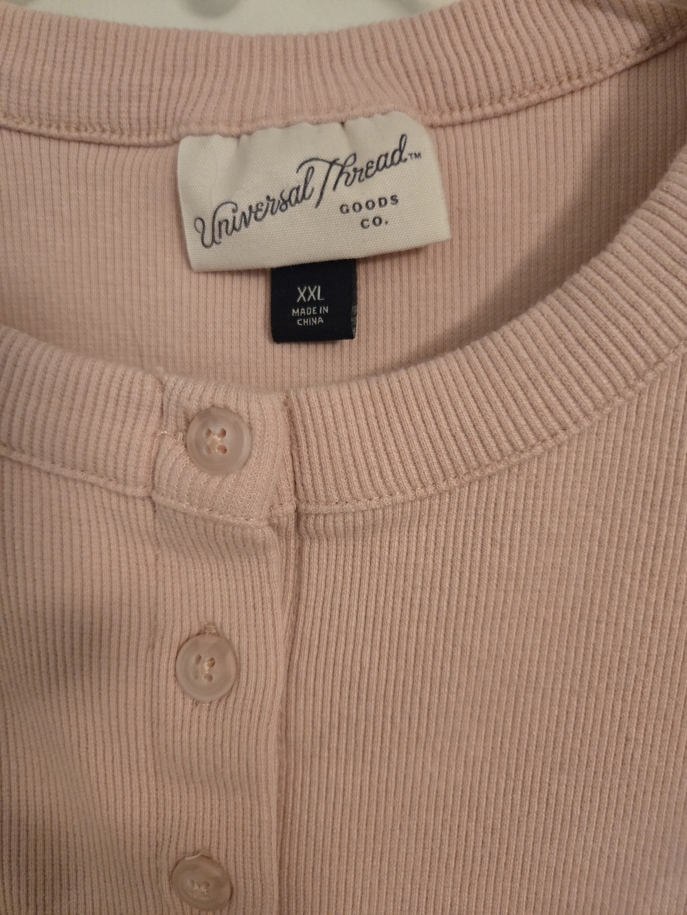 Universal Thread Dusty Pink Short Sleeve Button-Front Top - Picture 3 of 3